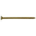 Midwest Fastener Wood Screw, #9, 3 in, Plain Brass Flat Head Phillips Drive, 8 PK 69878